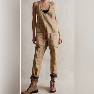 Free People We The Free High Roller Jumpsuit in Farrow
